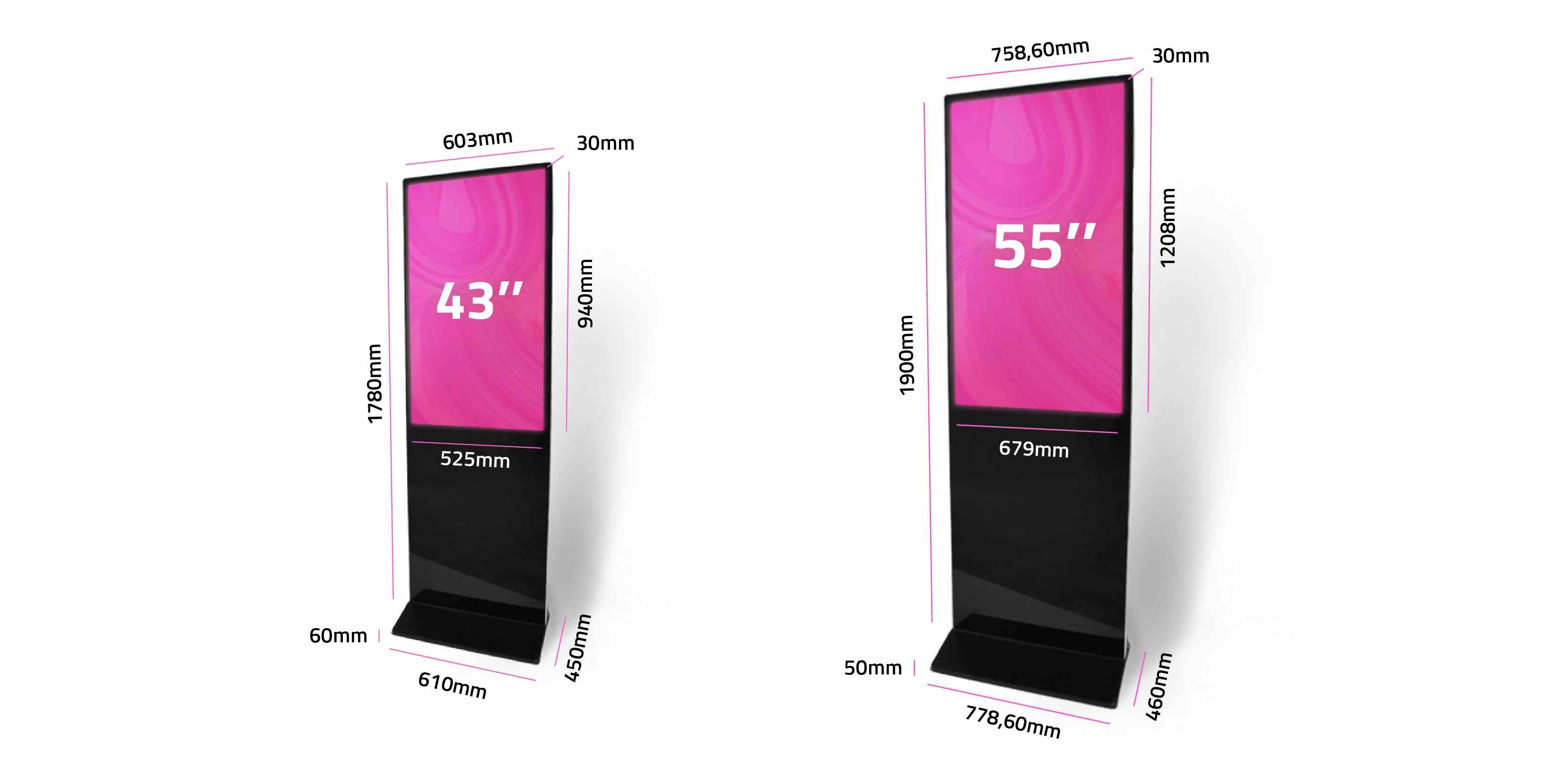 Mupi Digital Sizes